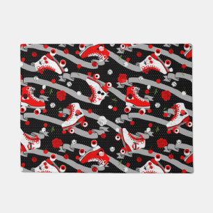 Tapete Padrão de Pele de Pele com Rolo Retro Rockabilly