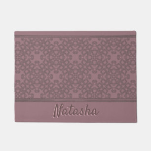 Tapete Padrão de Rosa de empoeiramento personalizado