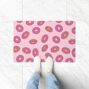 Tapete Padrão de Rosquinha do pulverizador rosa