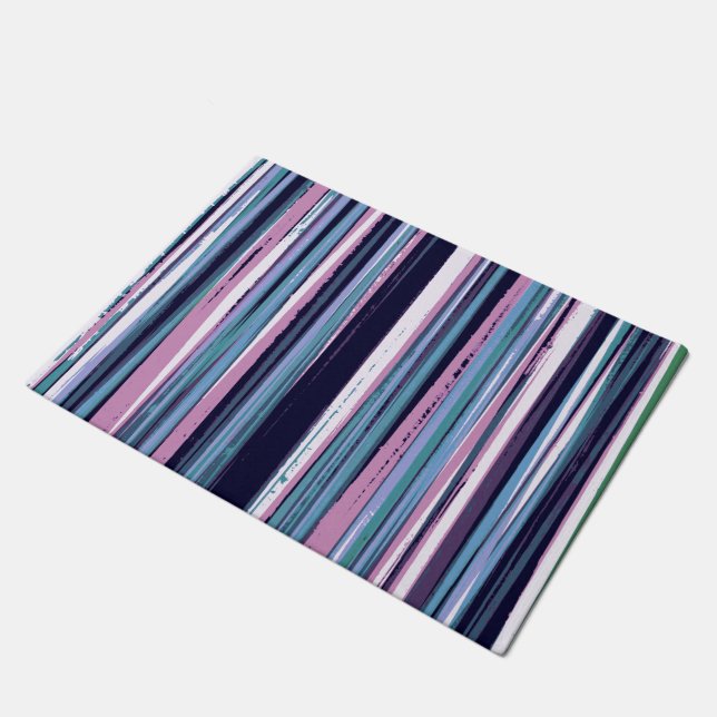 Tapete Padrão de Stripes de Artsy (Inclinado)