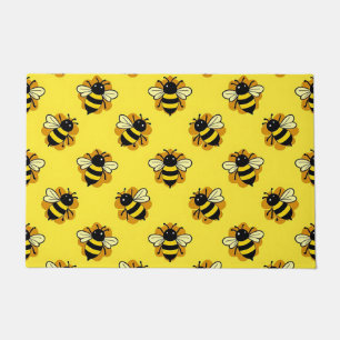 Tapete Padrão de Verão de Abelha Bumblebee Fofa