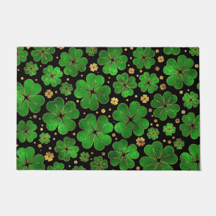 Tapete Padrão De Vestuário De Quatro Folhas De Shamrock