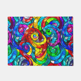 Tapete Padrão de Vidro Arco-Íris Arrebatado Elegante