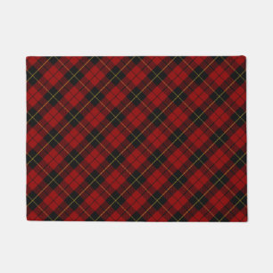 Tapete Padrão de Xadrez de Clã Escocês Wallace Tartan