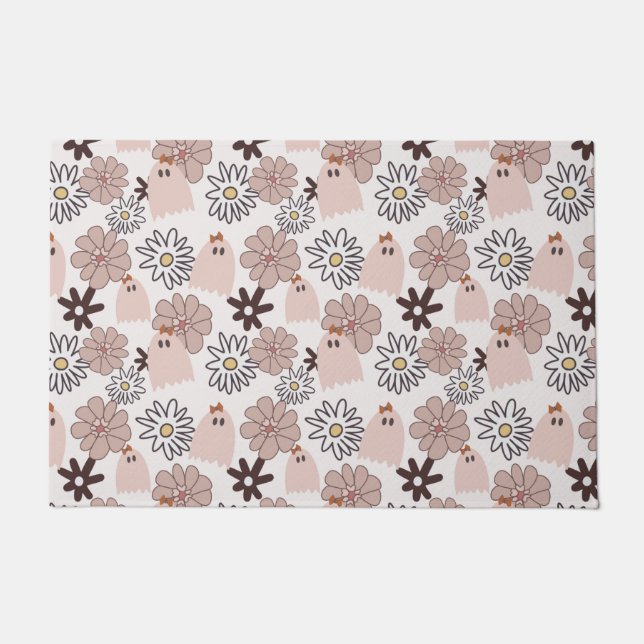 Tapete Padrão Fantasma Rosa (Frente)