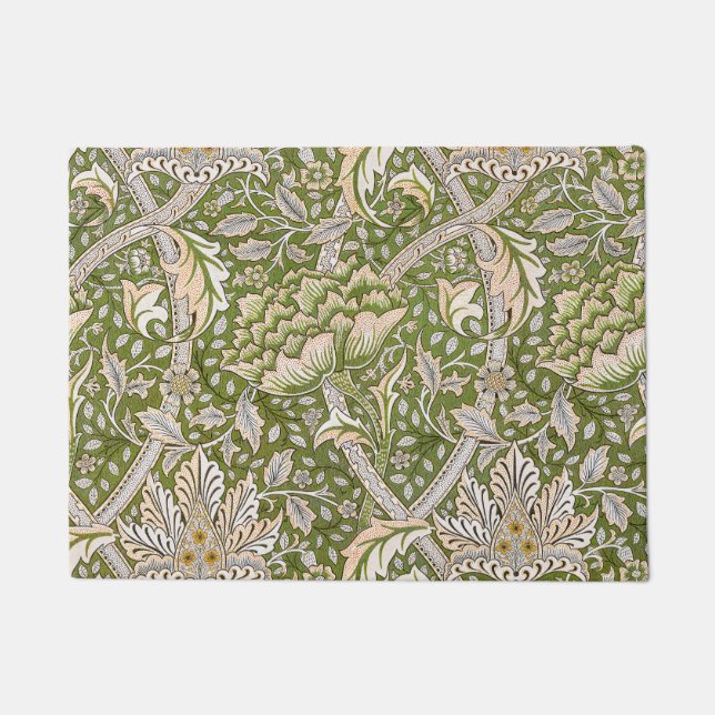 Tapete Padrão Floral Clássico William Morris Windrush (Frente)