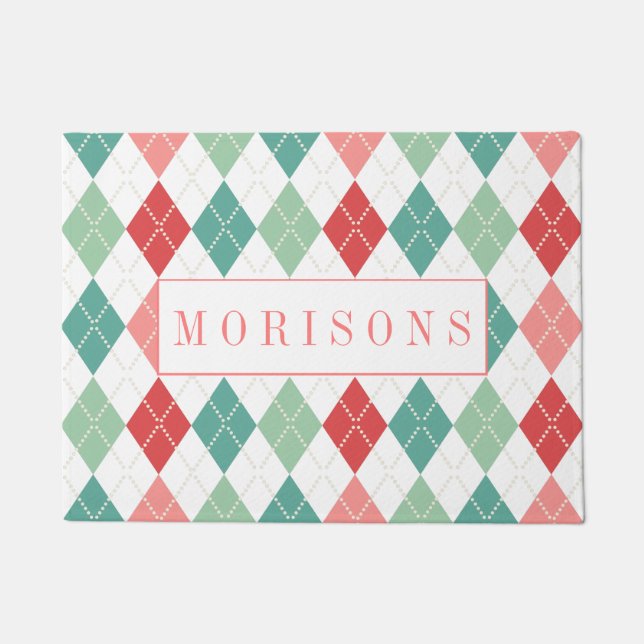 Tapete Padrão Geométrico Colorido de Harlequin (Frente)