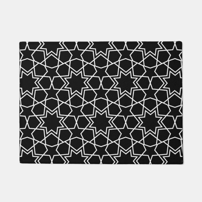 Tapete Padrão Geométrico Islâmico - Abstrato Árabe Design (Frente)
