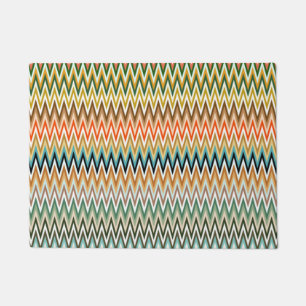 Tapete Padrão multicolorido Zigzag