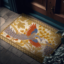 Padrão Peacock Elegante Walter Crane Vintage