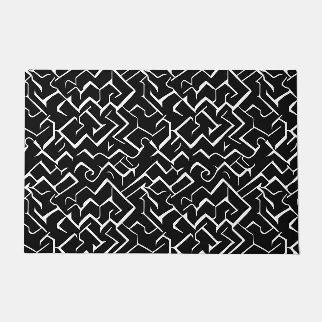 Tapete Padrão Preto e Branco | Gótica moderna (Frente)