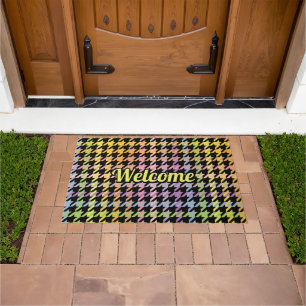 Tapete Padrão Rainbow Houndstooth