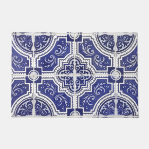 Tapete Padrão Rustic Vintage - Azulejos Portugueses - Azu