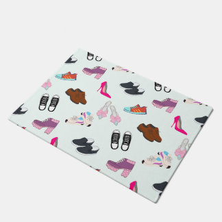 Tapete Padrão sem costura com diferentes calçados