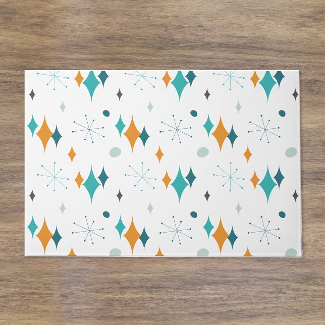 Tapete Padrão Starburst Mid Century Modern (Criador carregado)