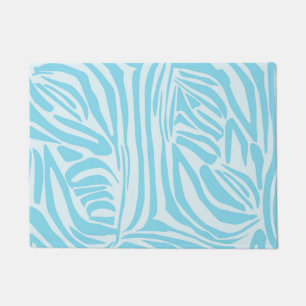 Tapete Padrão Zebra Azul