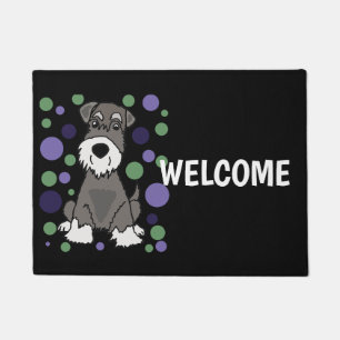 Tapete Padrões bonitos do cão e do círculo do Schnauze