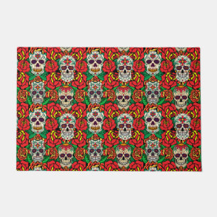 Tapete Padrões de Skulls Florais