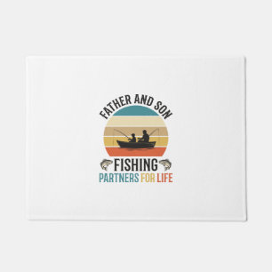 Tapete Pai e Filho Parcerios de Pesca para a Vida Design_