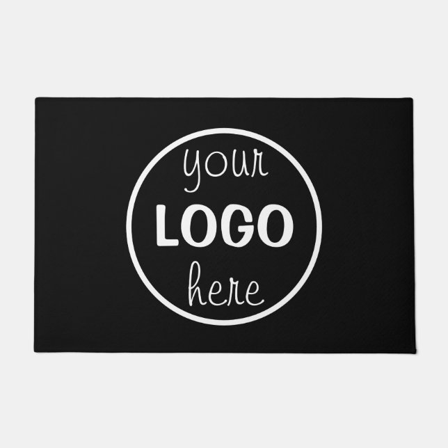 Tapete Paillasson Logo Entreprise Noir Moderne Profession (Frente)