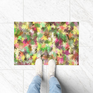 Tapete Paint Splatter Autumn Color deixa Abstrato