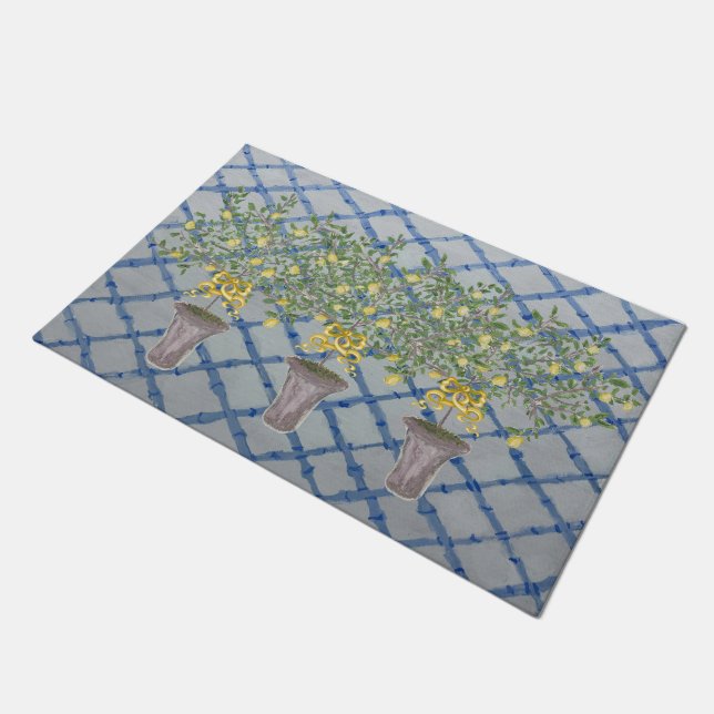 Tapete País Francês Lemon Tree Lemons Doormat Rug (Inclinado)