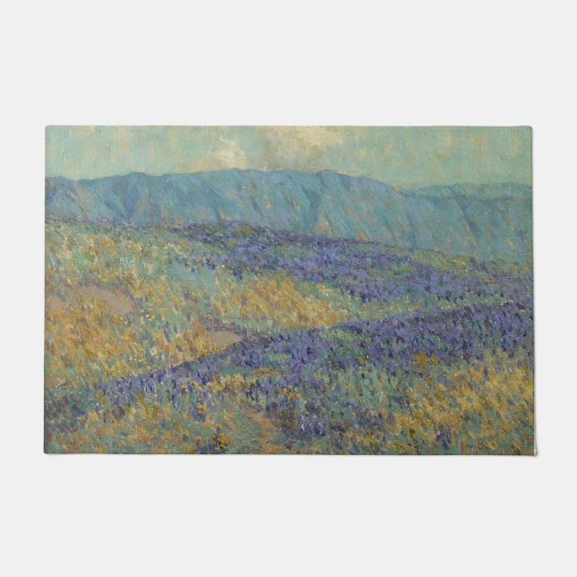 Tapete Paisagem com Flores Azuis (por Granville Redmond) (Frente)
