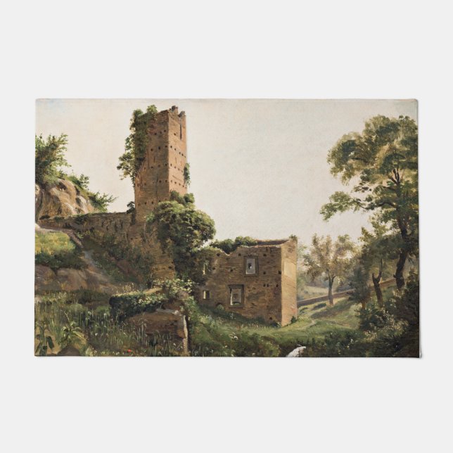 Tapete Paisagem com Ruínas (Edifício Arruinado Antigo) (Frente)