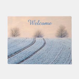 Tapete Paisagem de inverno com Entrada Personalizada de H