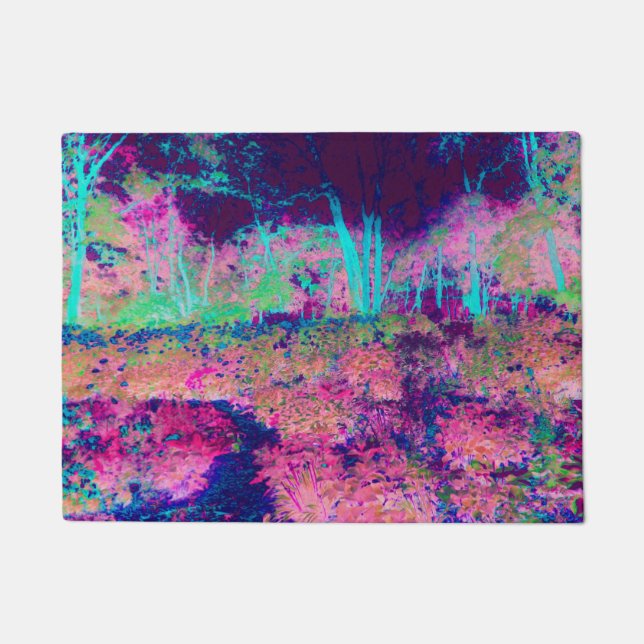 Tapete Paisagem Impressionista Puro e Rosa Quente (Frente)