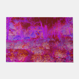 Tapete Paisagem Impressionista Trippy Red e Magenta