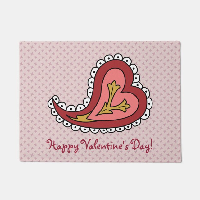 Tapete Paisley Heart Doormat (Frente)