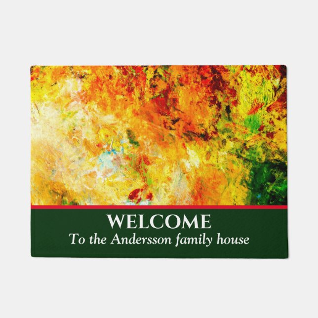 Tapete Paleta de artistas colorida (Frente)