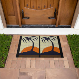 Tapete Palmeira tropical Árvore natural sunset Impressão