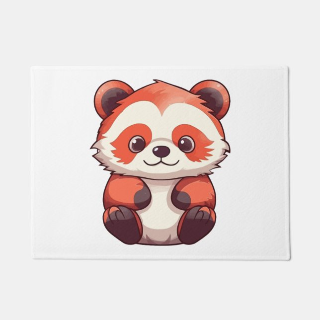 Tapete Panda Vermelha Custa (Frente)