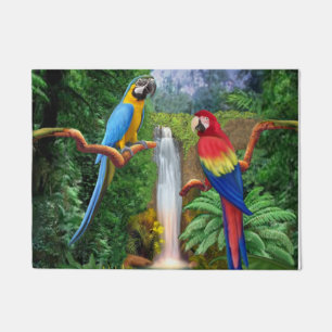 Tapete Papagaios tropicais do Macaw