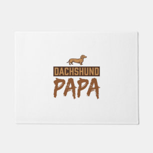 Tapete Papai Dachshund Gravação Vintage Design de Papai C