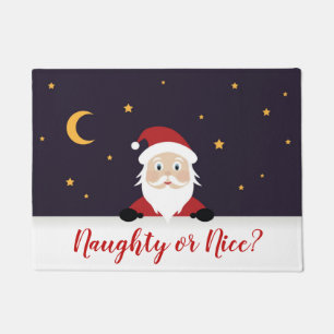 Tapete Papai Noel pedindo decoração de Natal malvado ou