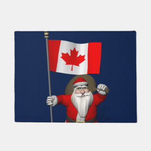 Tapete Papai Noel Visitando o Canadá