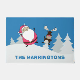 Tapete Papais noeis de corte e refeitores com nome person