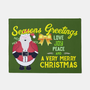 Tapete Papais noeis de Jolly com as saudações de Seasons
