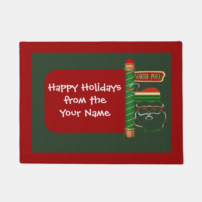 Tapete Papais noeis de Natal Personalizados (Frente)