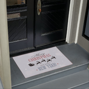 Tapete Papais noeis e sua Reindeer Voadora Silhouette Nat