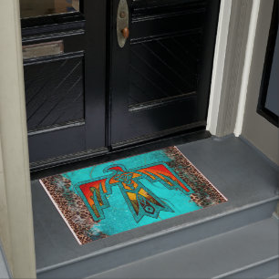 Tapete Papais noeis Fe Thunderbird Turquoise Marble Lepar