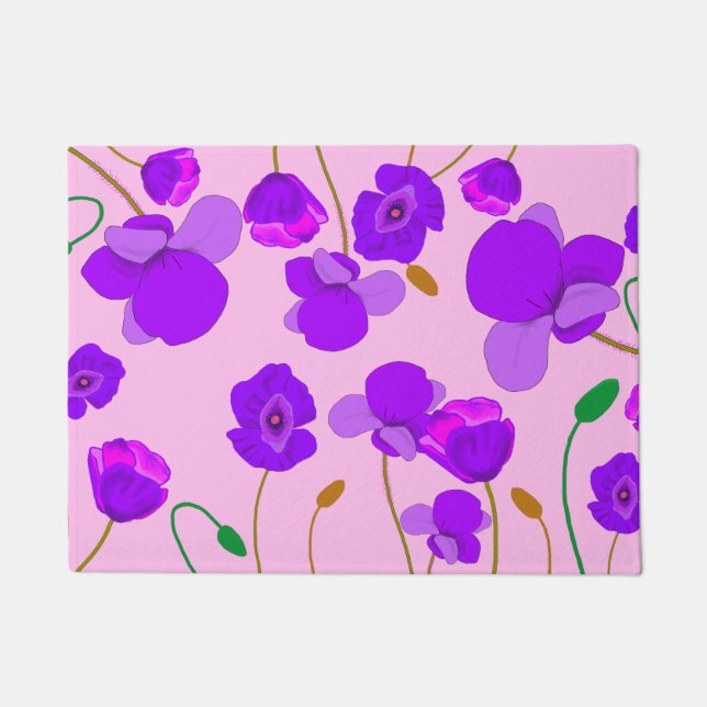 Tapete Papaver somniferum Lilac (Frente)