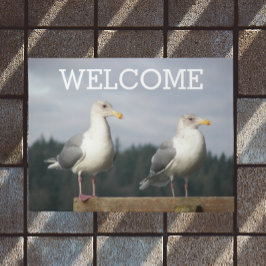Tapete Par de Boas-vindas ao Poing Seagulls