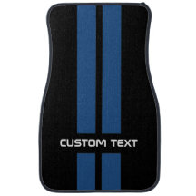 O hot rod azul listra esteiras do carro - com