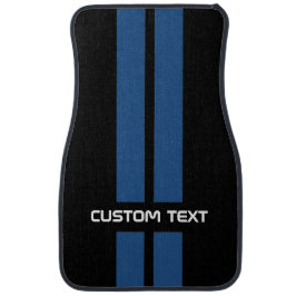 Tapete Para Carro O hot rod azul listra esteiras do carro - com