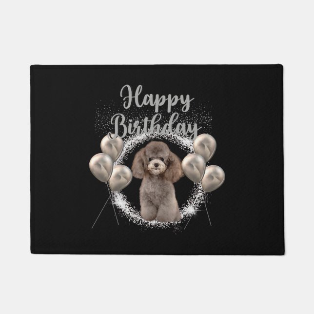 Tapete Parabéns Poodle (Frente)