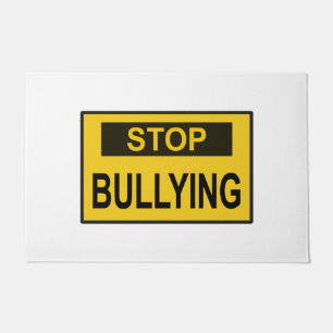 Tapete Parar Símbolo de Bullying Amarelo